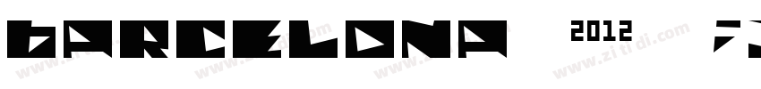 BARCELONA 2012 by Ro字体转换